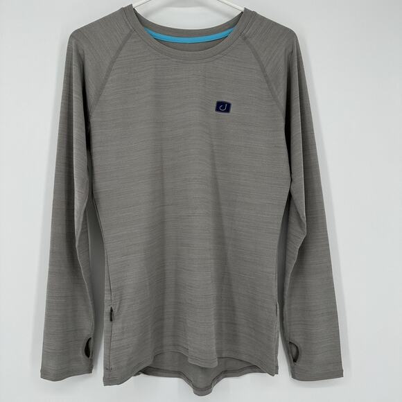 Avid Other - Avid Gear Pullover Shirt Mens Medium Gray Long Sleeve Lightweight Fishing UV